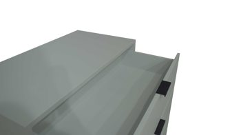 Schubladenkommode Mäusbacher i.i. aus Holz in Hellgrün Kommodenserie Bonnie - Schubladenkommode pinengrüner Mattlack - vier Schubladen, Breite ca. 119 cm