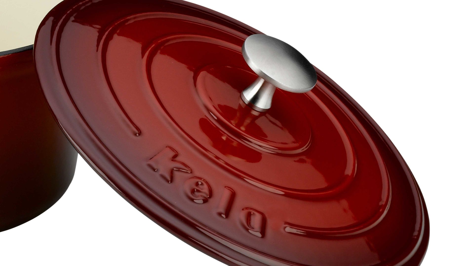 Bräter Kela | keck & lang aus Metall in Rot kela Bräter Calido rotes Gusseisen - ca. 2,5 Liter