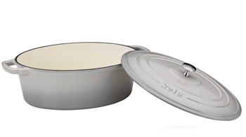 Bräter Kela | keck & lang aus Metall in Hellgrau kela Bräter Calido hellgraues Gusseisen - ca. 6 Liter