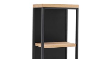 Wandregal Mca direkt aus Holz in Holzfarben Wohnprogramm Bari - Wandregal Asteiche Bianco – Höhe ca. 103 cm