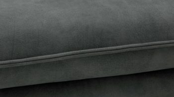 Polsterhocker W.schillig i. i. aus Stoff in Dunkelgrau W.SCHILLIG Polsterserie Broadway - XXL-Hocker elephantgrauer Bezug V52 23 - ca. 140 x 71 cm