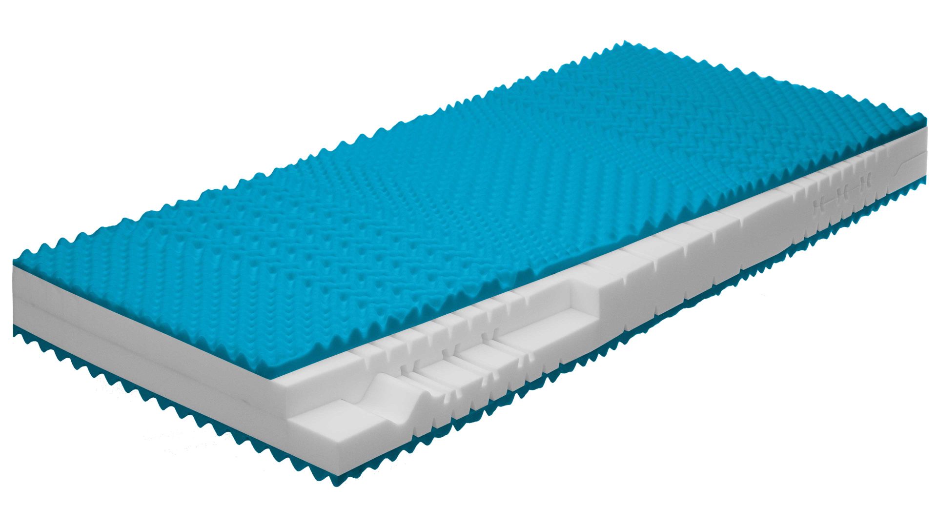 Kaltschaummatratze comfortmaster besser sitzen, liegen, leben aus Stoff in Weiß Comfortmaster Matratze Comfort S H2, Kaltschaum – Liegefläche ca. 120 x 210 cm