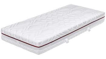 Federkernmatratze comfortmaster besser sitzen, liegen, leben aus Stoff in Weiß Comfortmaster Matratze Exklusiv T H3, Taschenfederkern – Liegefläche ca. 80 x 190 cm