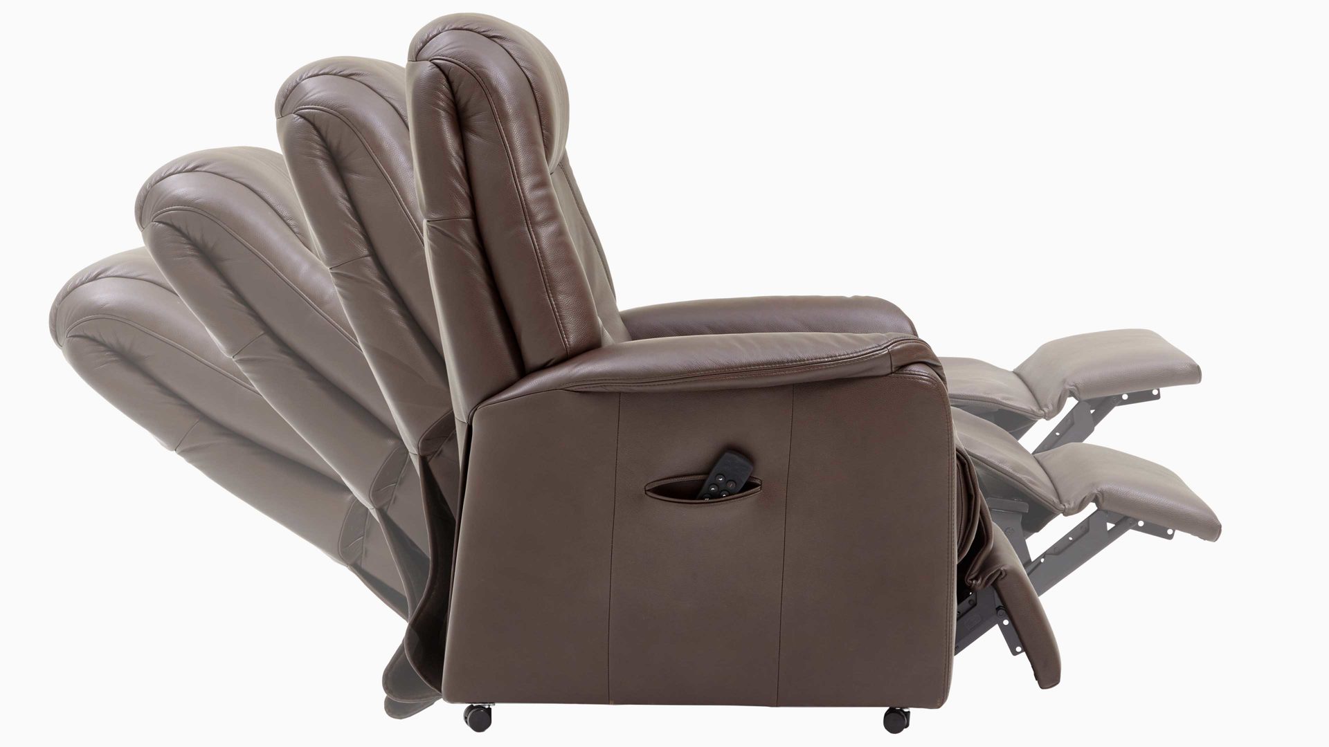 Funktion OrthoSedis aus Metall in Transparent OrthoSedis OS-HU1026 - Komfortausstattung E ein Motor & Aufstehhilfe