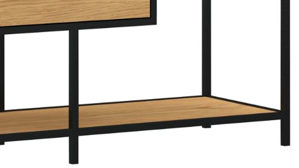 Regal Actona group aus Metall in Holzfarben Regal Seaford im Industrielook Wildeiche & Schwarz - ca. 114 x 78 cm