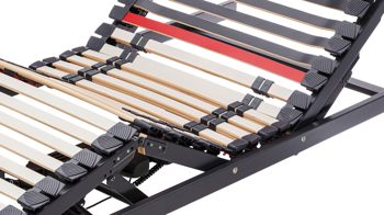 Lattenrost Interliving aus Holz in Anthrazit Interliving Lattenrost Serie 1950 - V6585 Funk & zwei Motoren – Liegefläche ca. 100 x 200 cm