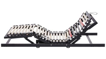 Lattenrost Interliving aus Holz in Anthrazit Interliving Lattenrost Serie 1950 mit zwei Motoren Kabel & zwei Motoren – Liegefläche ca. 100 x 200 cm