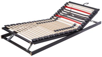 Lattenrost Interliving aus Holz in Anthrazit Interliving Lattenrost Serie 1950 mit manueller Verstellung manuell verstellbar – Liegefläche ca. 90 x 220 cm