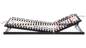 Lattenrost Interliving aus Holz in Anthrazit Interliving Lattenrost Serie 1950 mit manueller Verstellung manuell verstellbar – Liegefläche ca. 140 x 200 cm