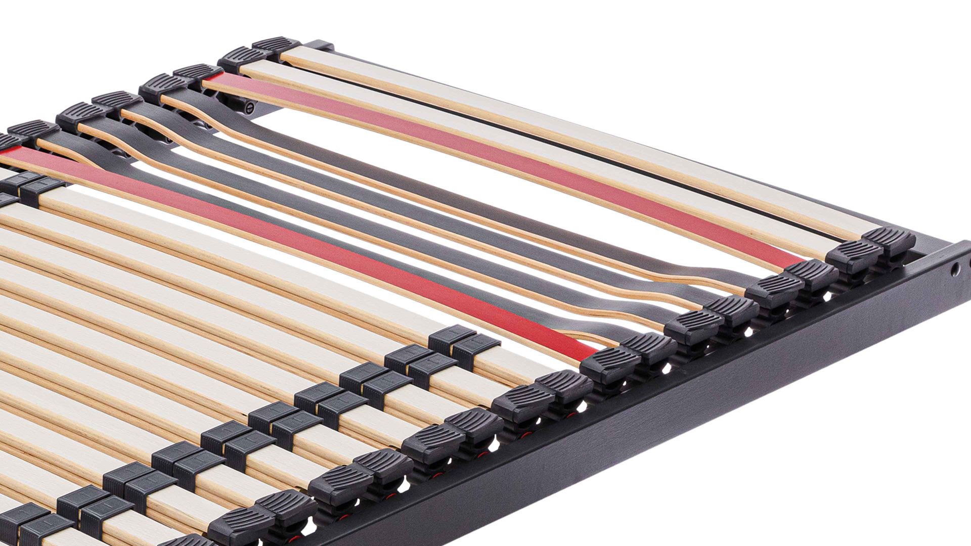 Lattenrost Interliving aus Holz in Anthrazit Interliving Lattenrost Serie 1950 ohne Verstellung – Liegefläche ca. 90 x 200 cm