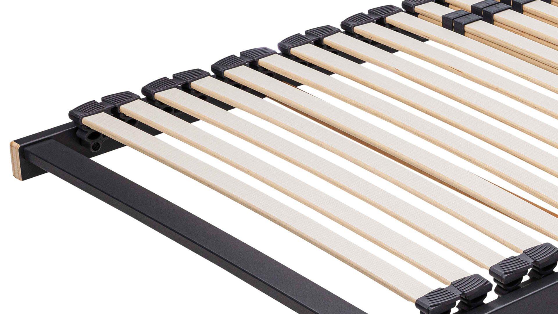 Lattenrost Interliving aus Holz in Anthrazit Interliving Lattenrost Serie 1950 ohne Verstellung – Liegefläche ca. 120 x 200 cm