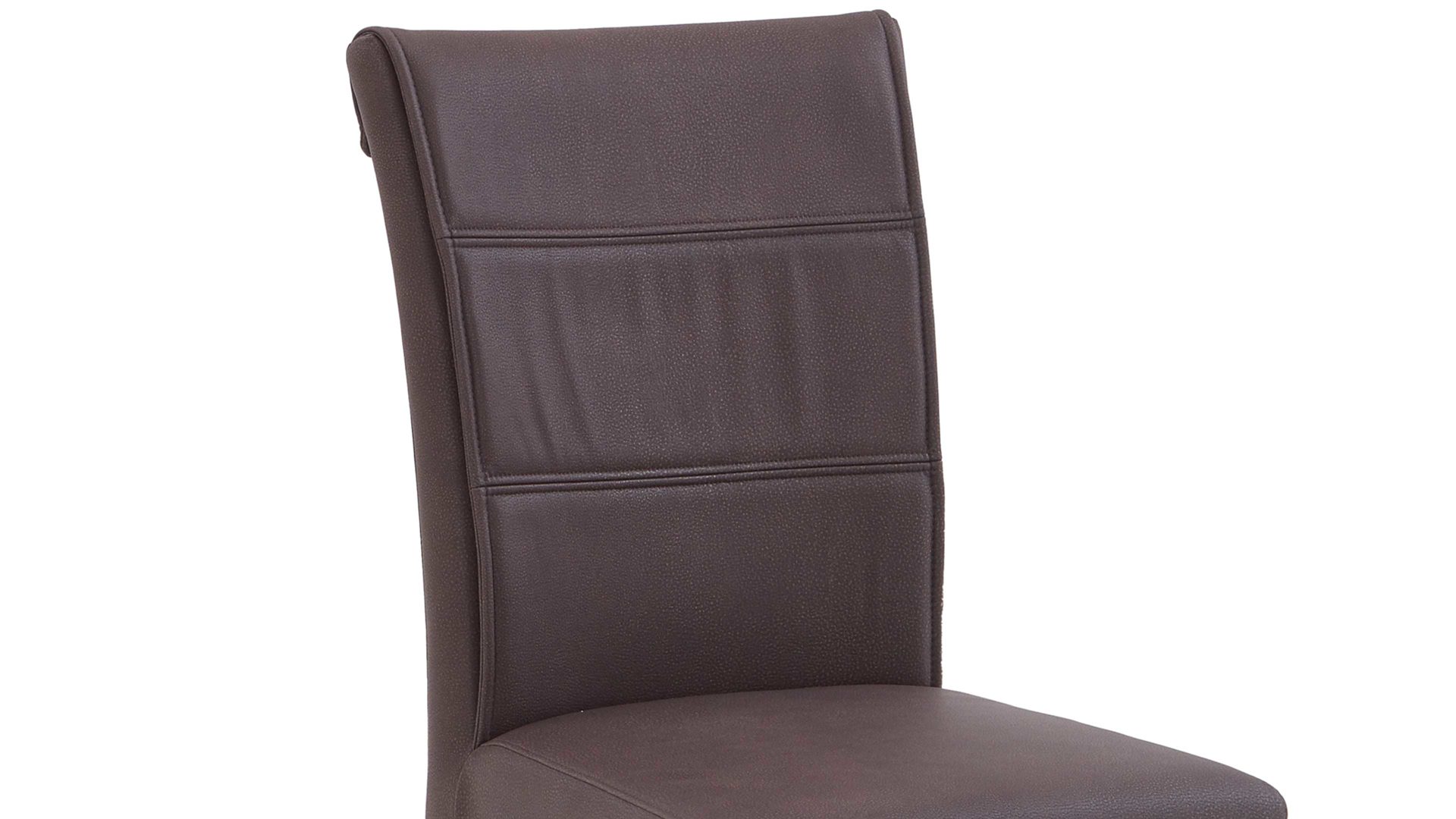 Polsterstuhl Niehoff sitzmoebel aus Mikrofaser in Braun NIEHOFF SITZMÖBEL Bornholm Polsterstuhl brauner Bezug & Eichegestell