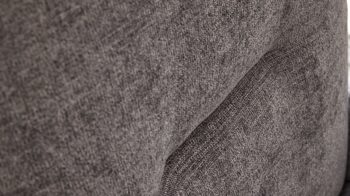 Polsterstuhl Interliving aus Stoff in Grau Interliving Esszimmer Serie 5504 - Armlehnstuhl grauer Bezug Concrete DCT 99 & schwarzer Drehfuß S 349