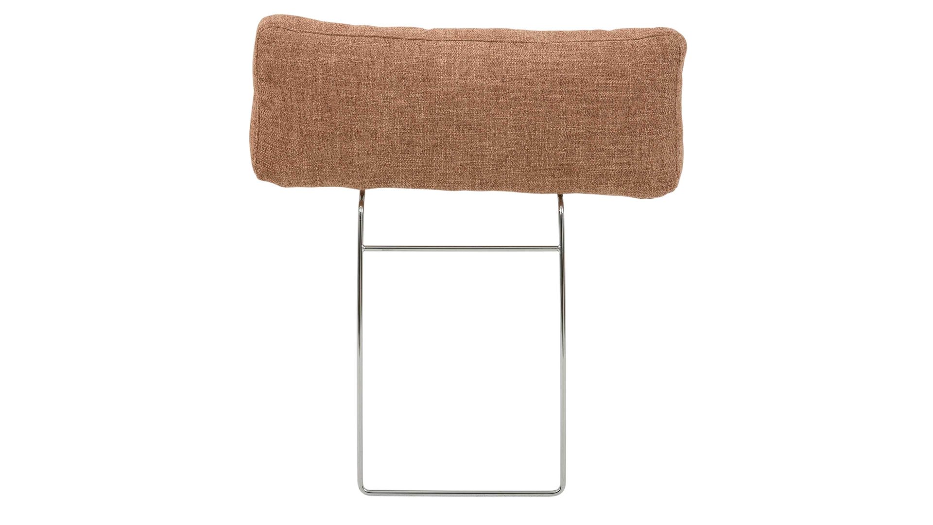 Kopfstütze Interliving aus Stoff in Orange Interliving Sofa Serie 4004 - Kopfstütze puderfarbene Chenille S43-17 - Breite ca. 60 cm