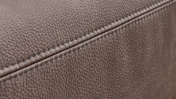 3-2+1 OrthoSedis aus Stoff in Braun OrthoSedis Oslo - Polstergarnitur elephantfarbene Mikrofaser Gaucho 14 - dreiteilig