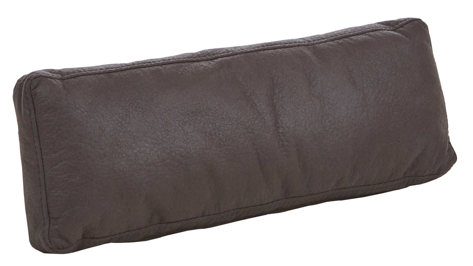 Einzelkissen Dietsch. aus Stoff in Anthrazit Polsterprogramm Tiamo - Nierenkissen anthrazitfarbener Bezug Büffel - ca. Länge ca. 60 cm
