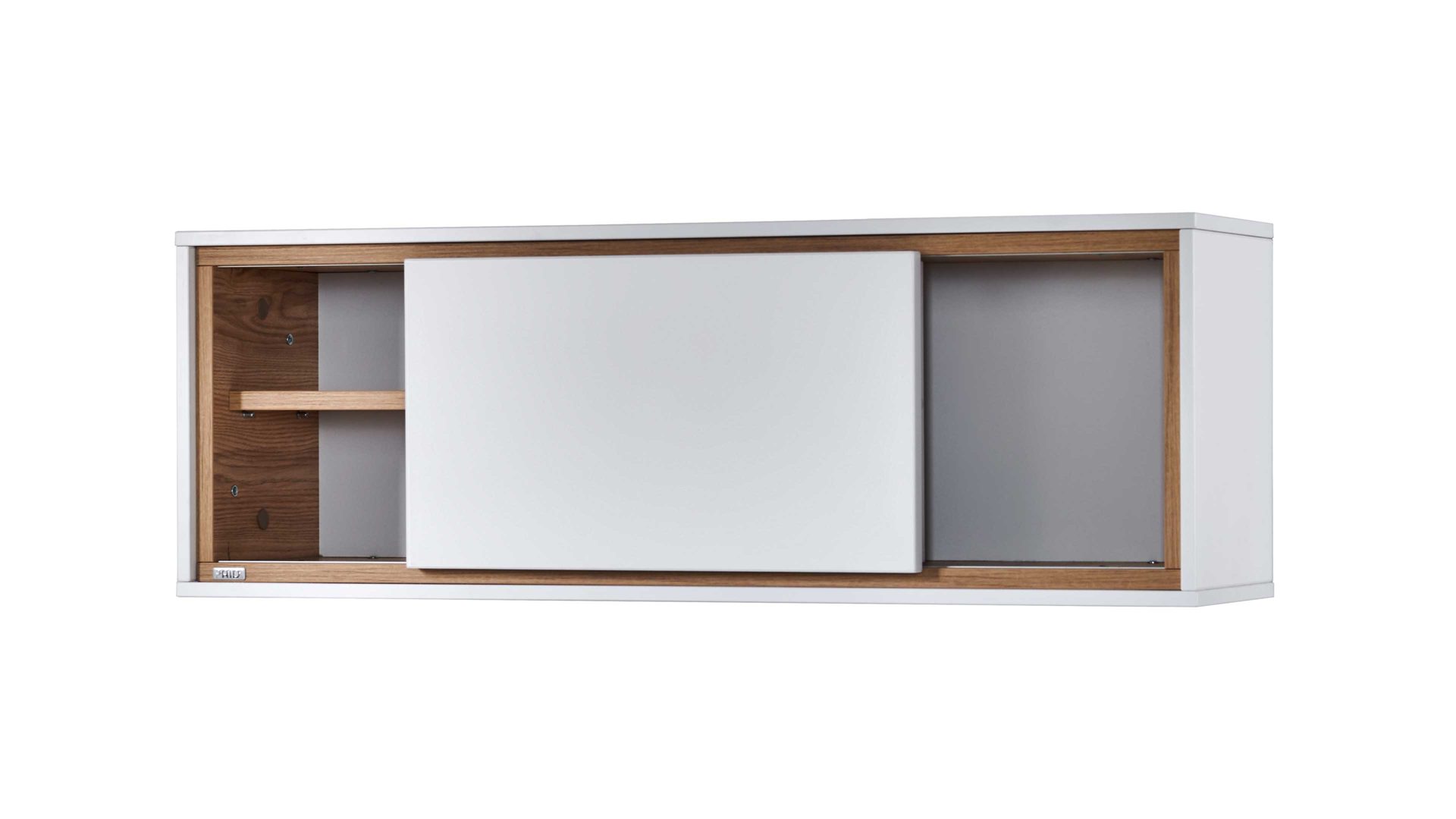 Wandregal Paidi aus Holz in Weiß Paidi Lieven - Wandregal Kreideweiß & Eiche Montana  - Breite ca. 90 cm