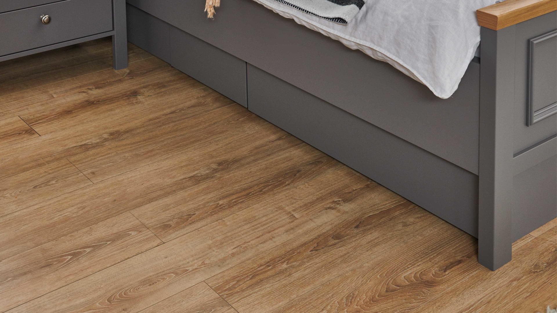 Komplettzimmer C. disselkamp aus Holz in Grau C.DISSELKAMP Schlafzimmerserie Charleston - Komplettzimmer manhattangrauer Lack & Wildeiche - Liegefläche ca. 180 x 200 cm