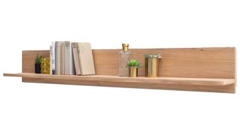 Wandregal Mca direkt aus Holz in Holzfarben Wohnprogramm Portland - Wandregal Bianco geölte Asteiche – Länge ca. 160 cm