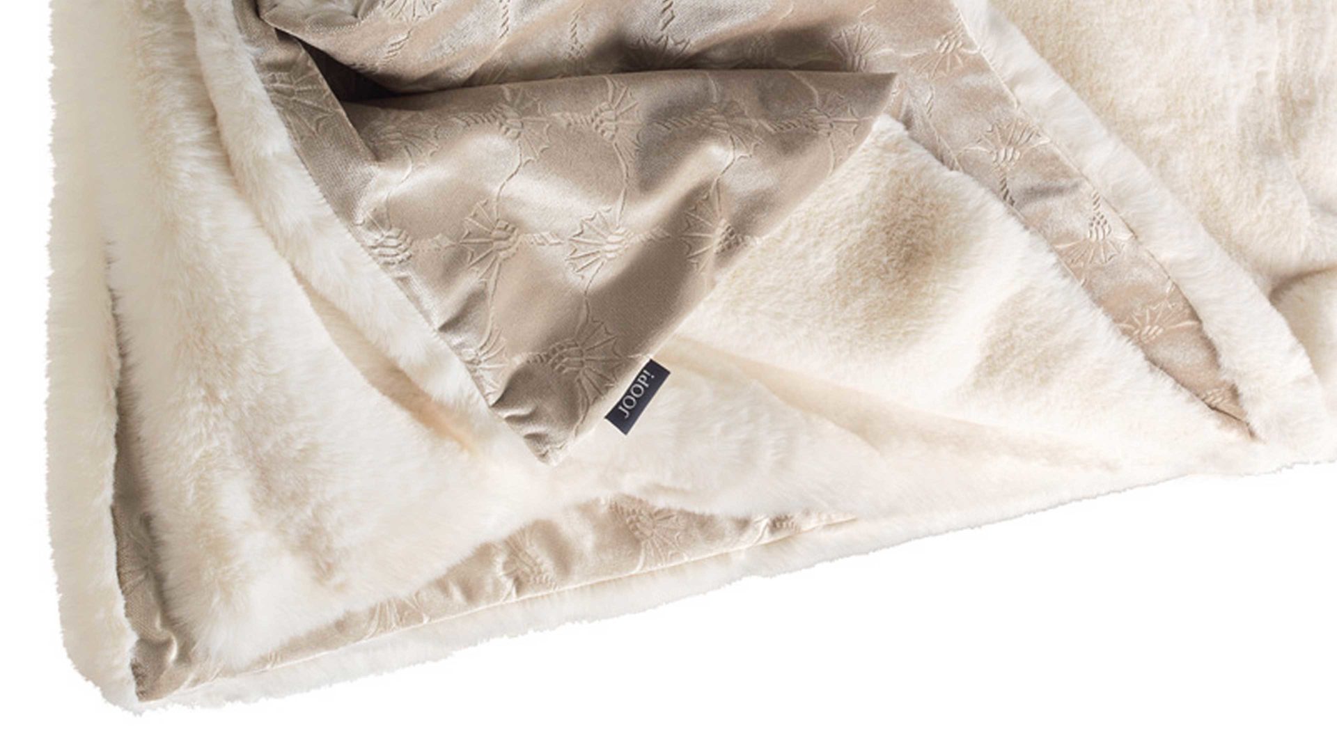 Wohndecke Stoeckel & grimmler aus Kunstfaser in Weiß JOOP! Wohndecke Smooth weiße Kunstfaser - ca. 130 x 170 cm