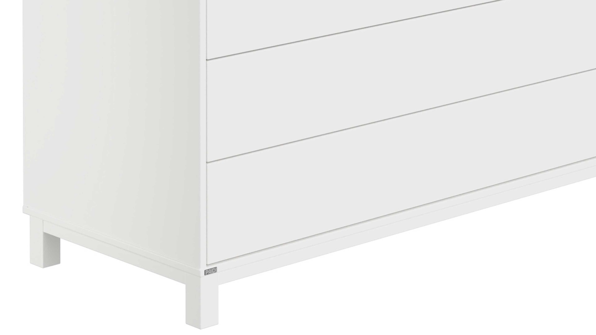 Kommode Paidi aus Holz in Weiß PAIDI Olli - Kommode Kreideweiß & Rose - Breite ca. 124 cm