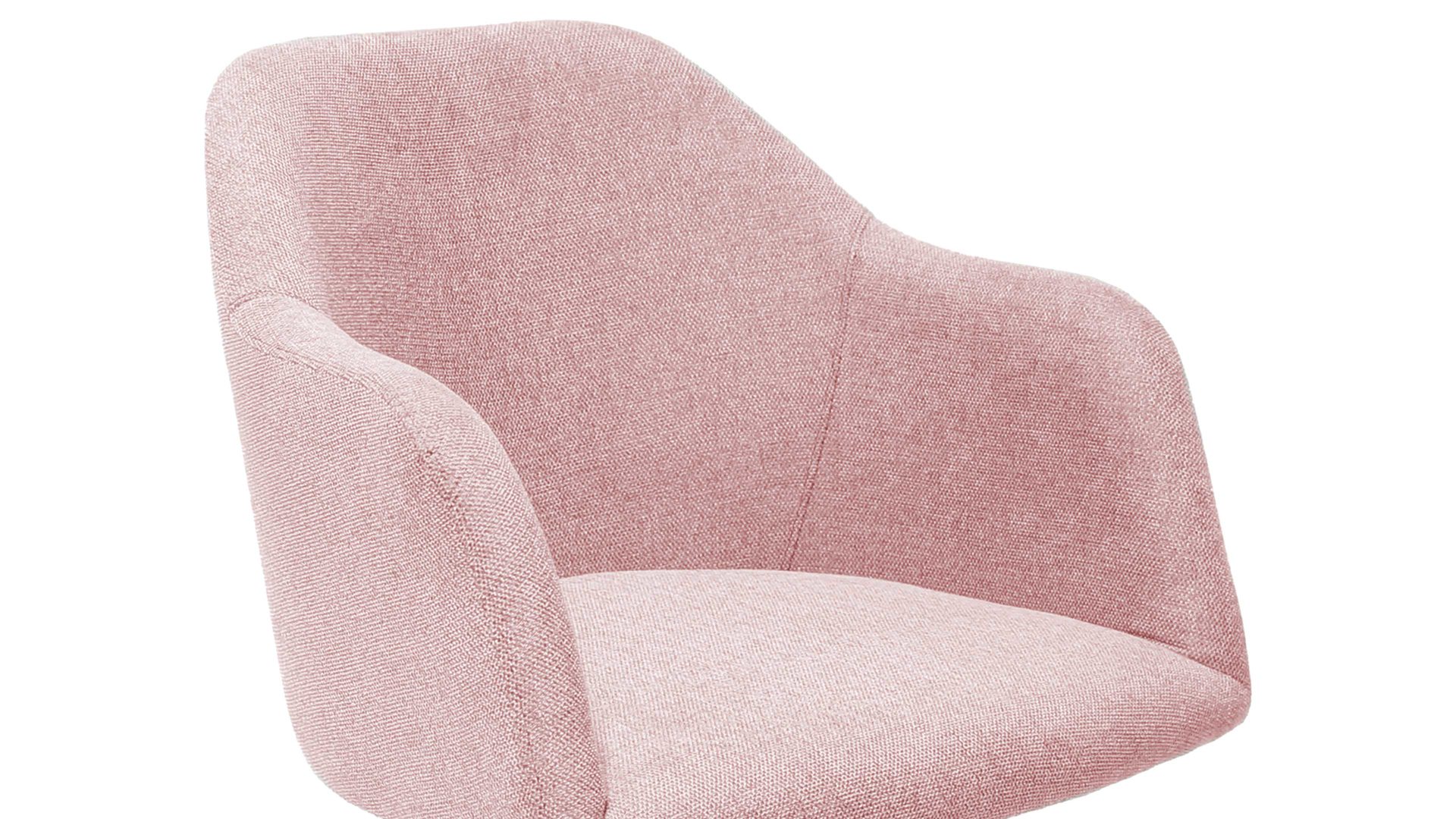 Vierfußstuhl Standard furniture factory aus Kunstfaser in Rosa Armlehnstuhl Gijon mit Drehfunktion altrosa Webstoff Capulet 4025& Eichenholzfüße