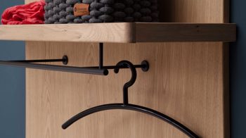 Garderoben-Set Mca furniture aus Holz in Holzfarben Garderobenprogramm Barcelona - Kombination 2 geölte Wildeiche – vierteilig, Breite ca. 155 cm