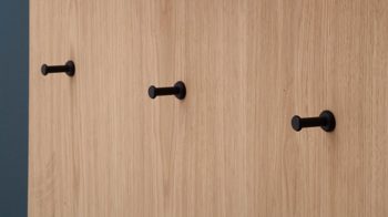 Wandgarderobe Mca furniture aus Holz in Holzfarben Garderobenprogramm Barcelona - Wandgarderobe geölte Wildeiche – ca. 98 x 93 x 30 cm