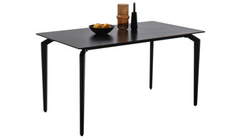 Esstisch Mca furniture aus Keramik in Schwarz Esstisch Schwarz & Schwarz – ca. 140 x 80 cm