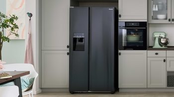 Einbauküche culineo® aus Holz in Hellgrau Culineo® Einbauküche C684 mit gorenje  Einbaugeräten Steingrau - Stellfläche ca. 420 x 335 cm