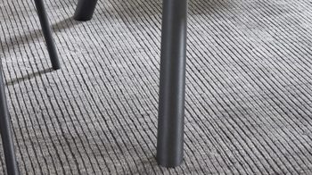 Tischgruppe Interliving aus Holz in Holzfarben Interliving Esszimmer Serie 5115 - Essgruppe mit heller Polsterung beiger Webstoff Shout 05, mandelfarbener Bezug Gaucho 02, anthrazitfarbenes Metall & astige Eiche