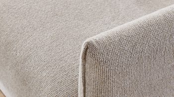 Schlafsofa Bali aus Stoff in Beige Schlafsofa Florenz beiger Bezug 2504 & Holzfüße 673 - Breite ca. 188 cm