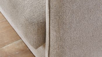 Schlafsofa Bali aus Stoff in Beige Schlafsofa Florenz beiger Bezug 2504 & Holzfüße 673 - Breite ca. 188 cm