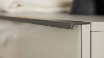 Komplettzimmer Interliving aus Holz in Weiß Interliving Schlafzimmer Serie 1032 – Komplettzimmer Weiß & Kieselgrau - vierteilig, Liegefläche ca. 180 x 200 cm