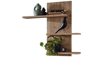 Wandregal PARTNERRING COLLECTION aus Holz in Holzfarben PARTNERRING COLLECTION Wohnprogramm Malaga - Wandboard Eiche Artisan - ca. 100 x 100 cm