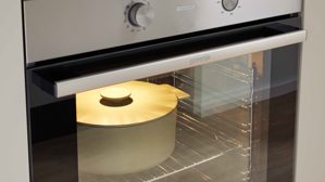 Einbauküche WERT KÜCHE® aus Holz in Grau WERT KÜCHE® Mattea mit Side by Side Kühl-Gefrierkombi Kieselgrau & Wildeiche - zweizeilig