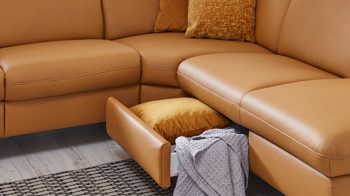 Funktion Steinpol polsteria aus Metall in Transparent Polstermöbel Serie Senturo System - Stauraumschublade für Einsitzer