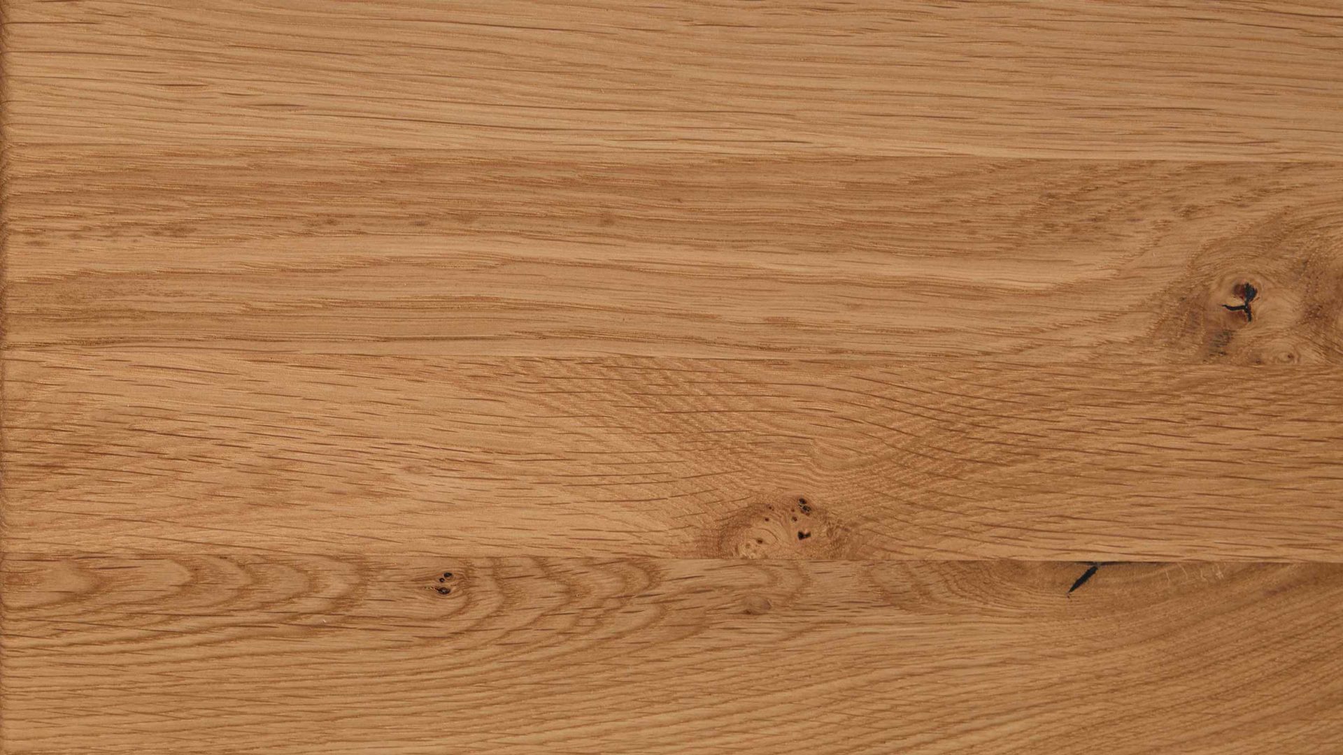 Wohnwand Interliving aus Holz in Holzfarben Interliving Wohnzimmer Serie 2027 - Wohnwand Asteiche - dreiteilig, Breite ca. 318 cm