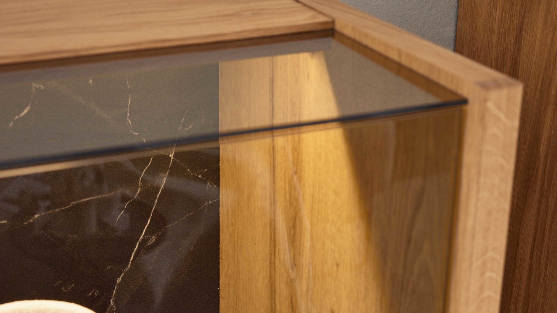 Möbelbeleuchtung Interliving aus Kunststoff in Weiß Interliving Wohnzimmer Serie 2027 - Streifenbeleuchtung einteilig