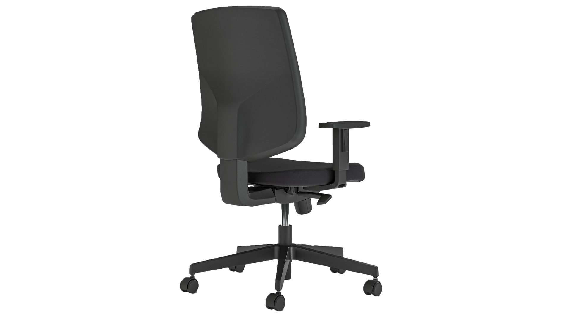 Bürostuhl Nowystyl aus Stoff in Schwarz Bürostuhl Nexter Swivel schwarzer Bezug Sempre SM 01 & schwarzes Drehkreuz