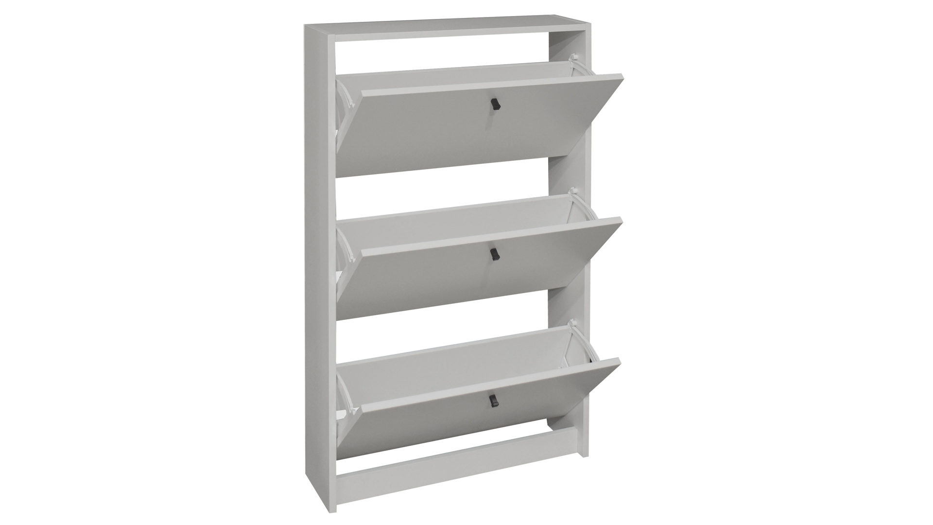 Schuhschrank Mäusbacher i.i. aus Holz in Grau Schuhkipper Flap Kreidegrau - drei Klappen, ca. 60 x 104 cm