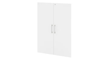 Türen-Set Mäusbacher i.i. aus Holz in Weiß Büroprogramm Big Profi Office - 2er-Set Türen Weiß - zwei Türen, ca. 77 x 104 cm