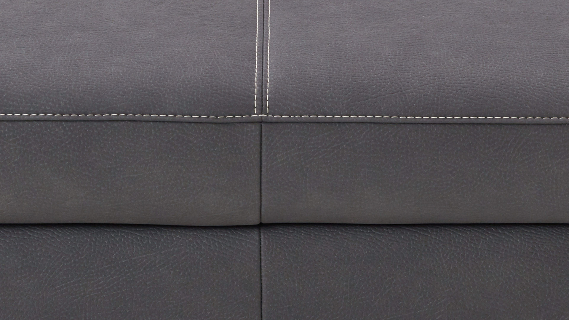 Ecksofa Steinpol polsteria aus Stoff in Dunkelgrau Polsterprogramm Relaxa 10.0 PSG - Ecksofa dunkelgrauer Stoffbezug Ares & Eiche Bianco Holzfüsse - ca. 289 x 250 cm