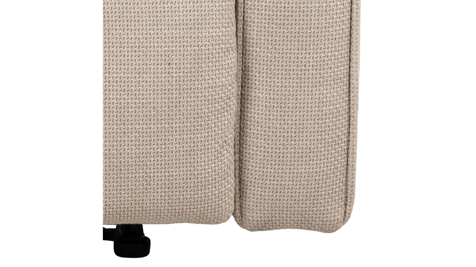 Relaxsessel Actona group aus Stoff in Beige Relaxsessel Asila beiger Stoffbezug Basel 24 & schwarzes Metallgestell