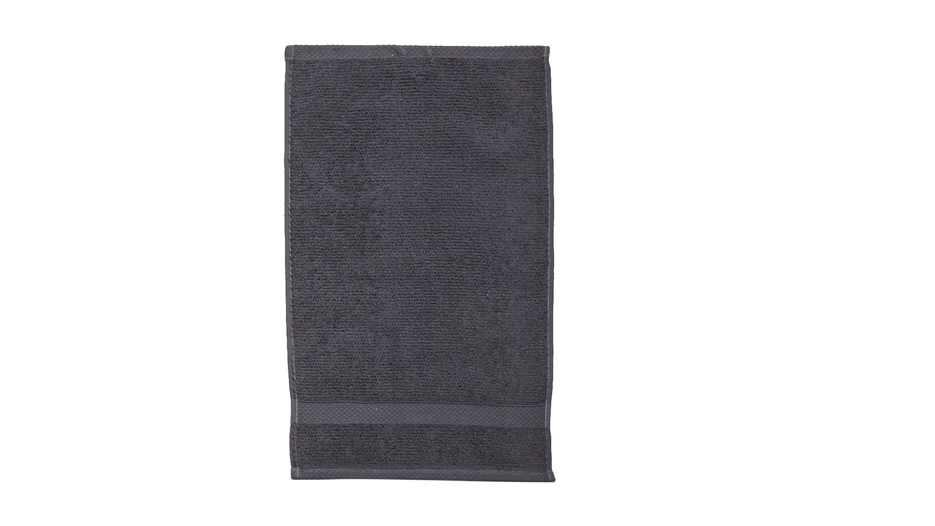 Gästehandtuch Done.® aus Stoff in Anthrazit done.® Gästehandtuch Deluxe für Ihre Heimtextilien anthrazitfarbene Baumwolle – ca. 30 x 50 cm