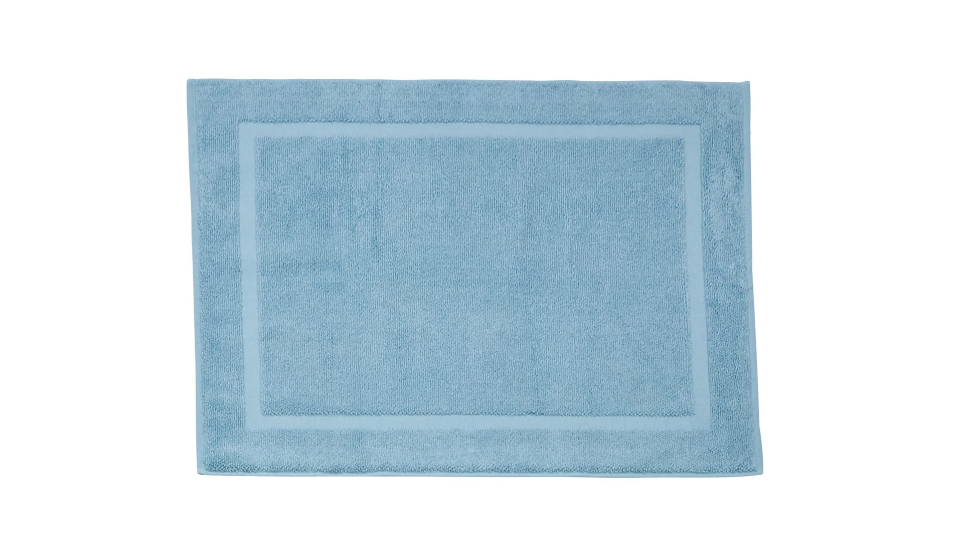 Badematte / Badeteppich Done.® aus Stoff in Pastell done.® Badvorleger Deluxe für Ihre Heimtextilien oceanfarbene Baumwolle – ca. 80 x 60 cm