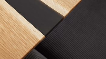 Esstisch Interliving aus Holz in Holzfarben Interliving Esszimmer Serie 5605 – Esstisch Charakter-Eiche & Schwarz - ca. 220 x 100 cm