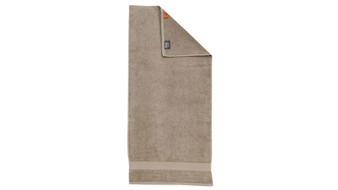 Handtuch Done.® aus Stoff in Hellbraun done.® Handtuch Deluxe für Ihre Heimtextilien taupefarbene Baumwolle – ca. 50 x 100 cm