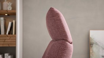Relaxsessel Interliving aus Stoff in Rosa Interliving Sessel Serie 4504 pastellvioletter Bezug GCP 8 & Edelstahl