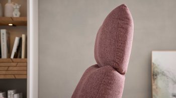 Relaxsessel Interliving aus Stoff in Rosa Interliving Sessel Serie 4504 pastellvioletter Bezug GCP 8 & Edelstahl